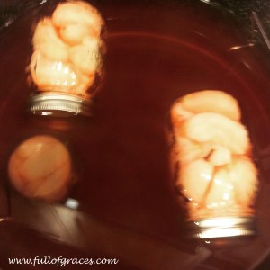 The seals blew on these red hots apples. They aren't supposed to float. And they surely are not supposed to be up side down.