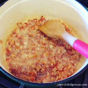 You have to love a recipe that starts with bacon as the base.